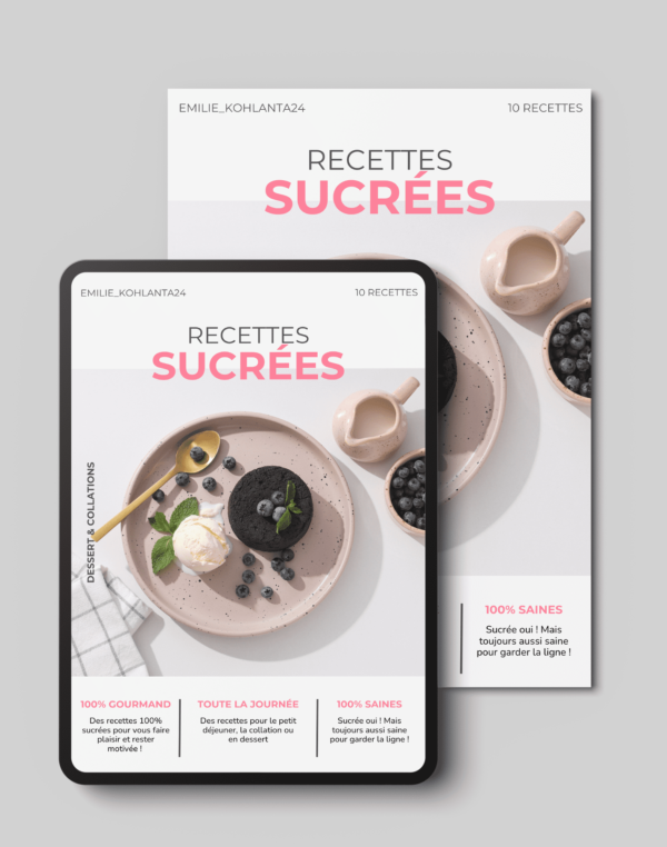 E-book - 10 recettes sucrées healthy